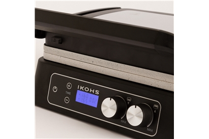 Grill electric CREATE by Ikohs STONE GRILL DUAL PRO 180°, 3 in 1, display, 2000 W