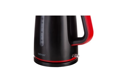 Fierbator de apa Zelmer ZCK7620R, 1850-2200 W, oprire automata, indicator nivel apa, filtru de sedimente, 1.7 l, Negru